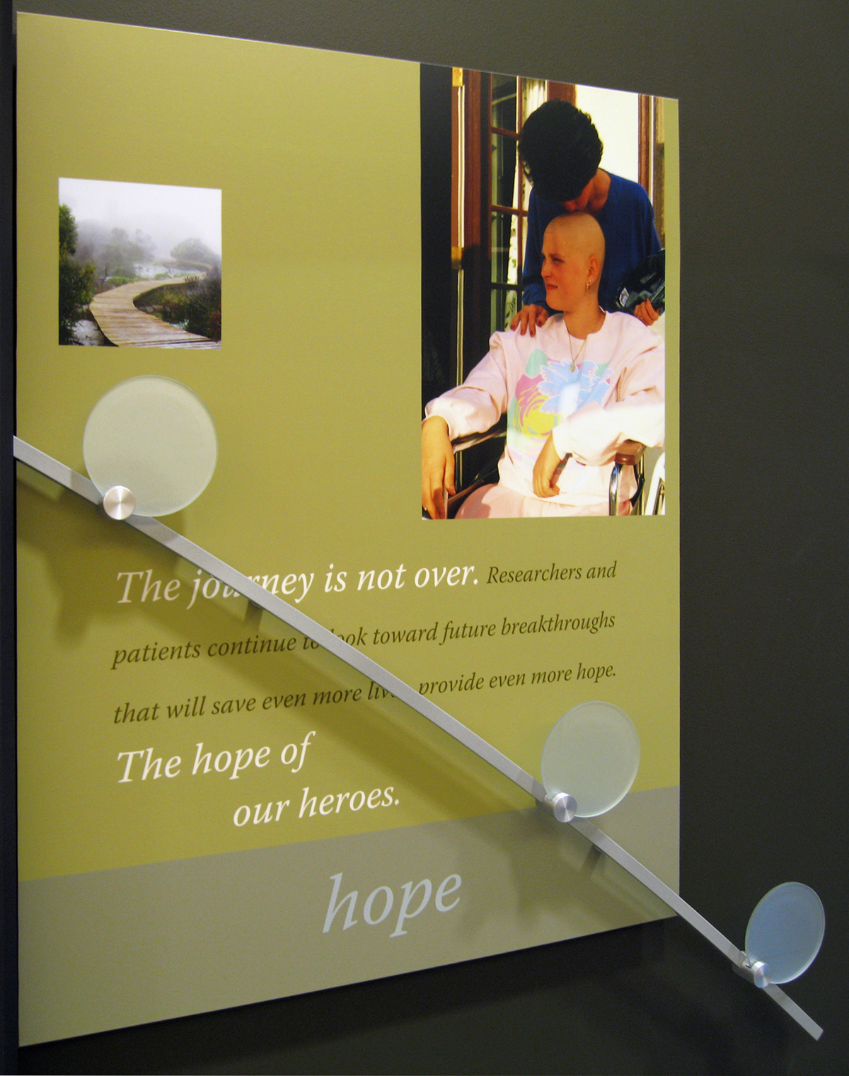 fred hutchinson EXHIBIT DESIGN healthcare Cancer Research environmental graphics visitor experience