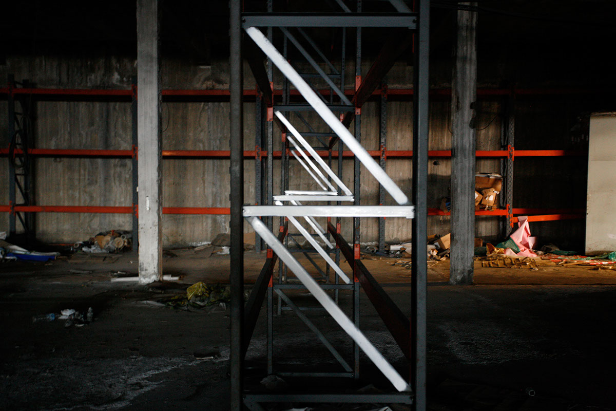 installation Greece dimitris vasiliou Photography  moving lines abandoned factory