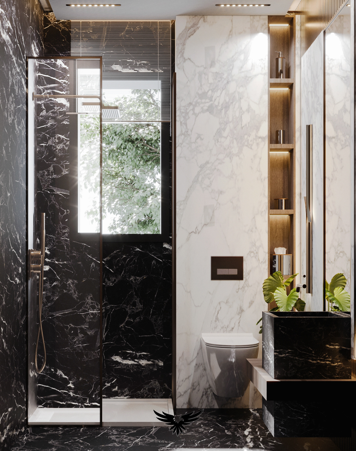 3d modeling architecture bathroom corona design Interior luxury modern Render visualization