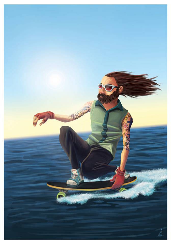 jesus Surf freedom sea tattoo lifestyle