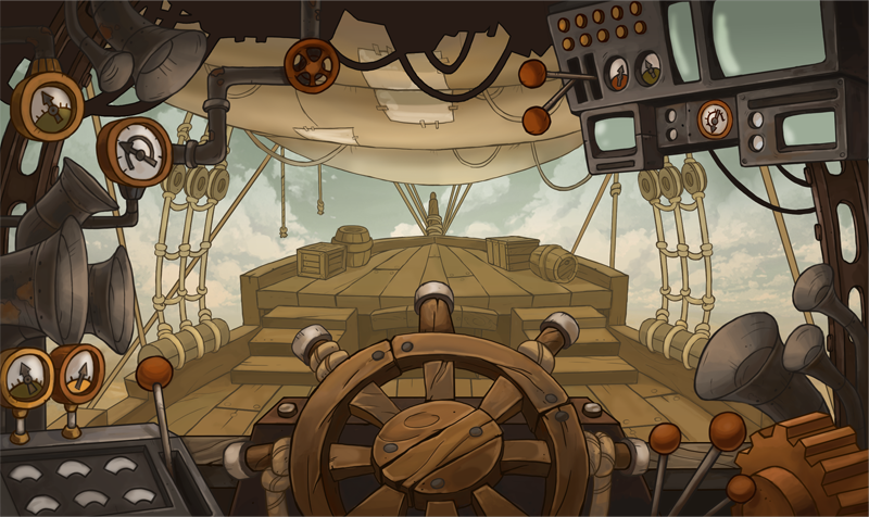 Airship game background