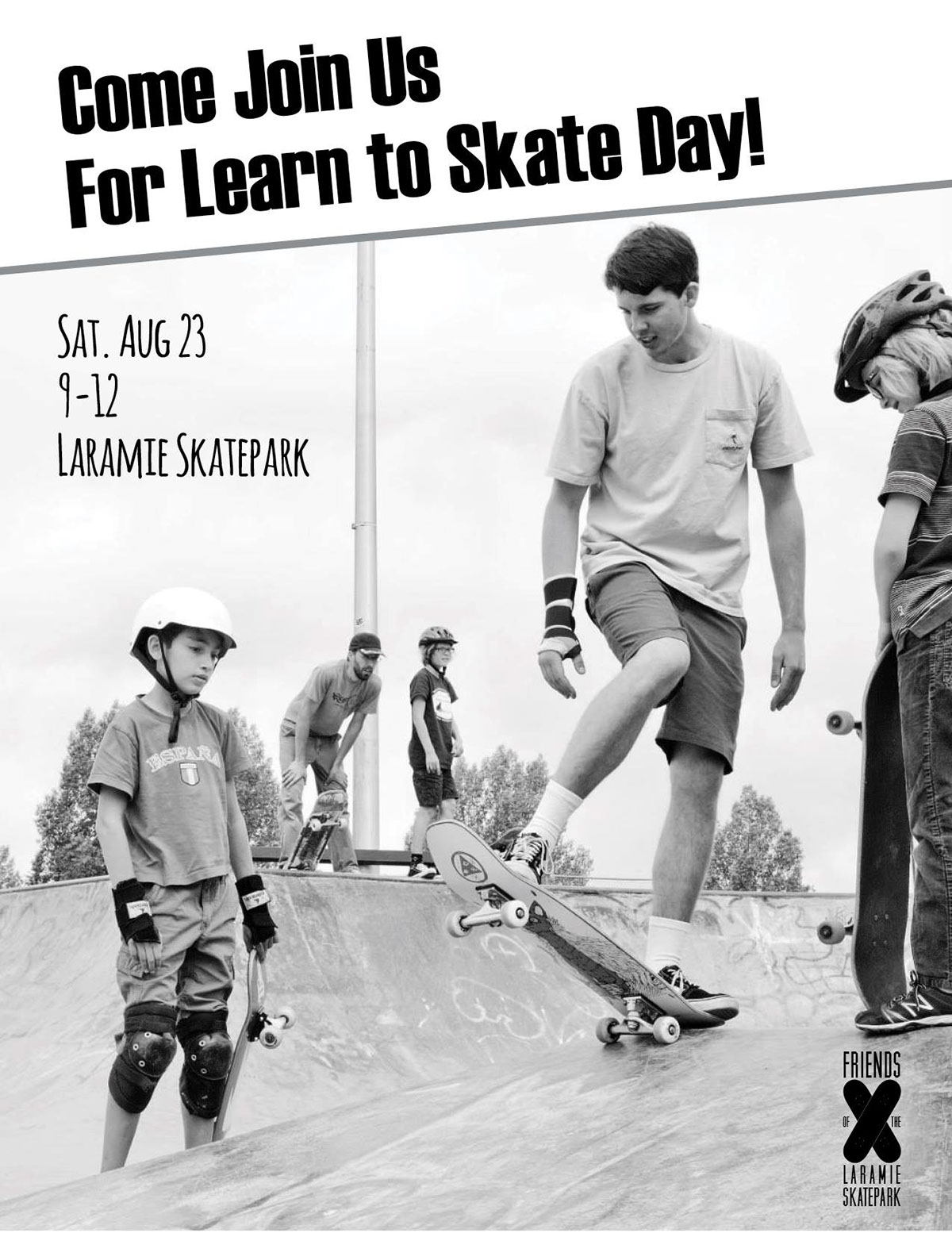skateboarding Wyoming type logo poster Events skate community