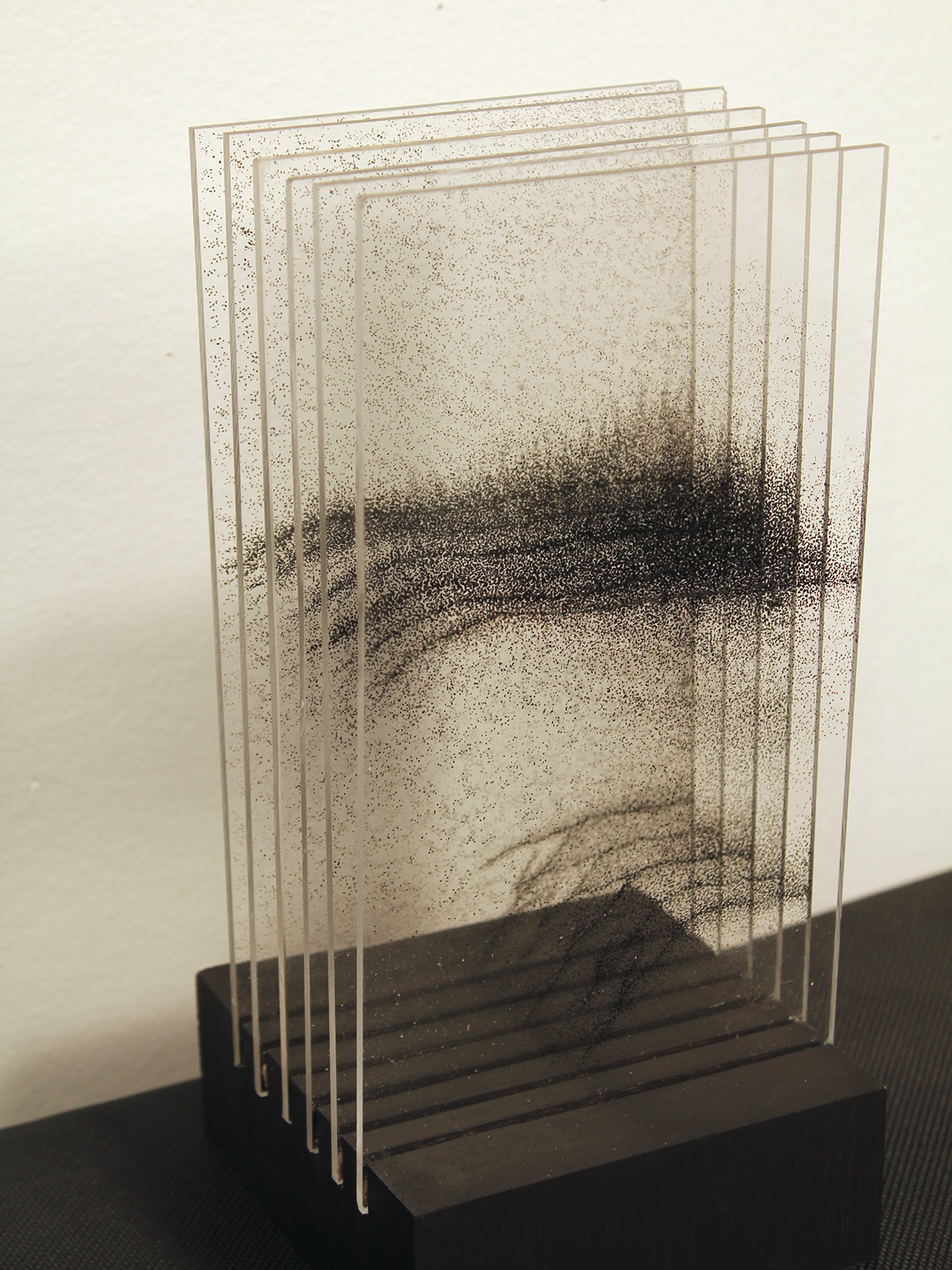 pen and ink glass stipple sculpture 3D Drawing