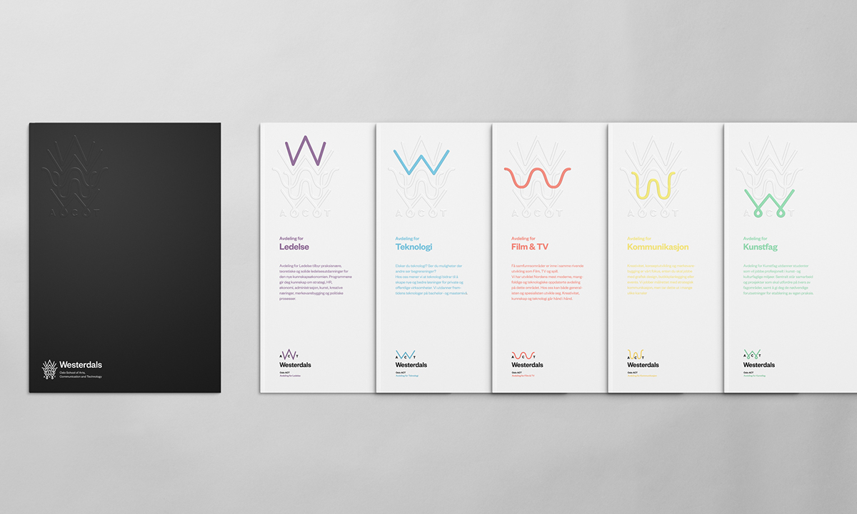 identity pattern pulse visual identity corporate Playful font University college westerdals