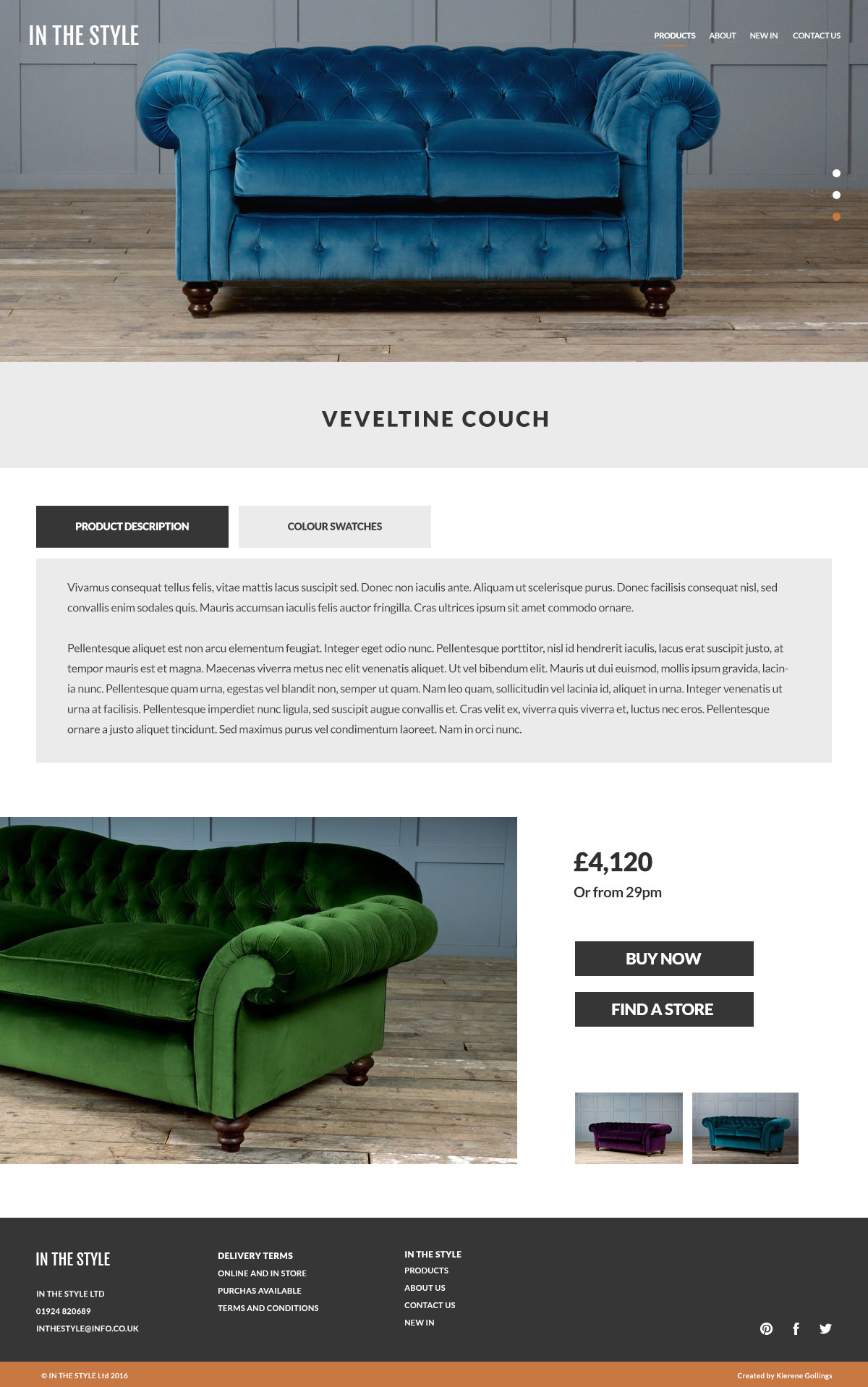 furniture store creative agency holidays winter online store websites Web graphic generic websites creative design designer Colour Schemes  fonts photographs
