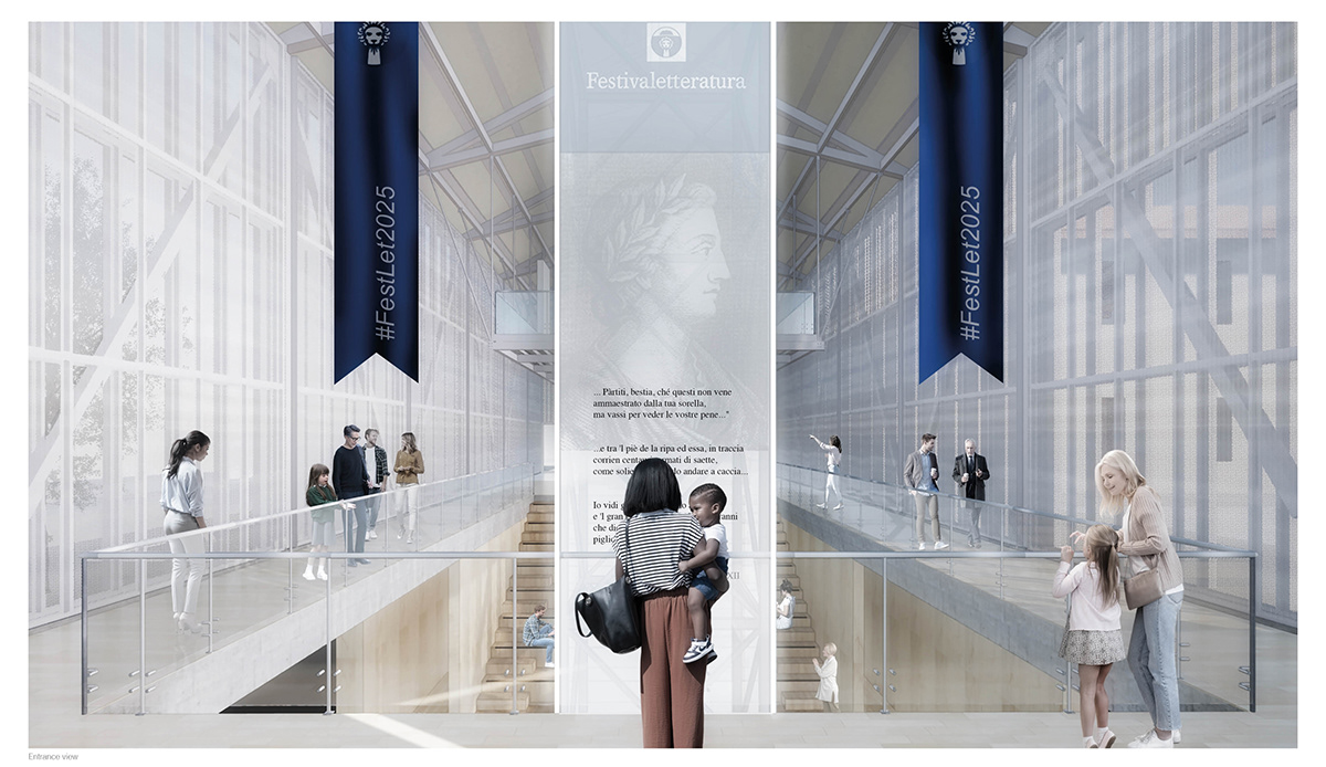 Antico architecture Urban Design Render visualization 3D historical monastery Exhibition  adaptive reuse