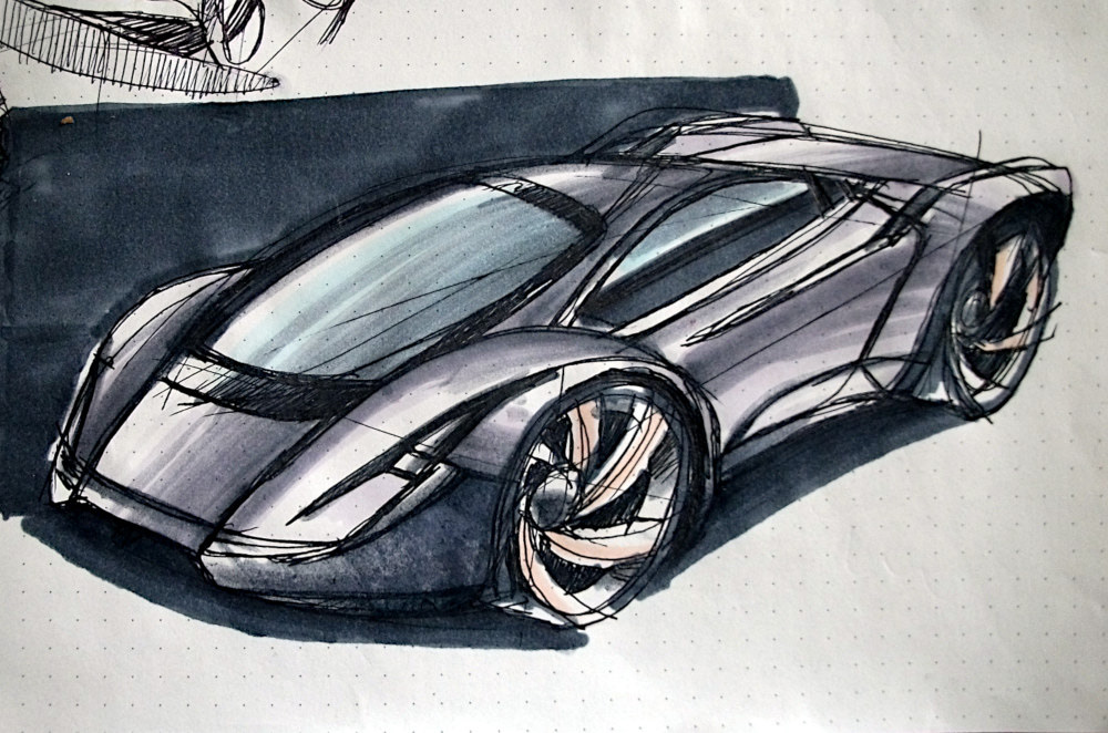 automotive   Automotive design cardesign cardesignsketch carsketch lamborghini Markersketch sketching drawing Supercars TRADITIONAL ART