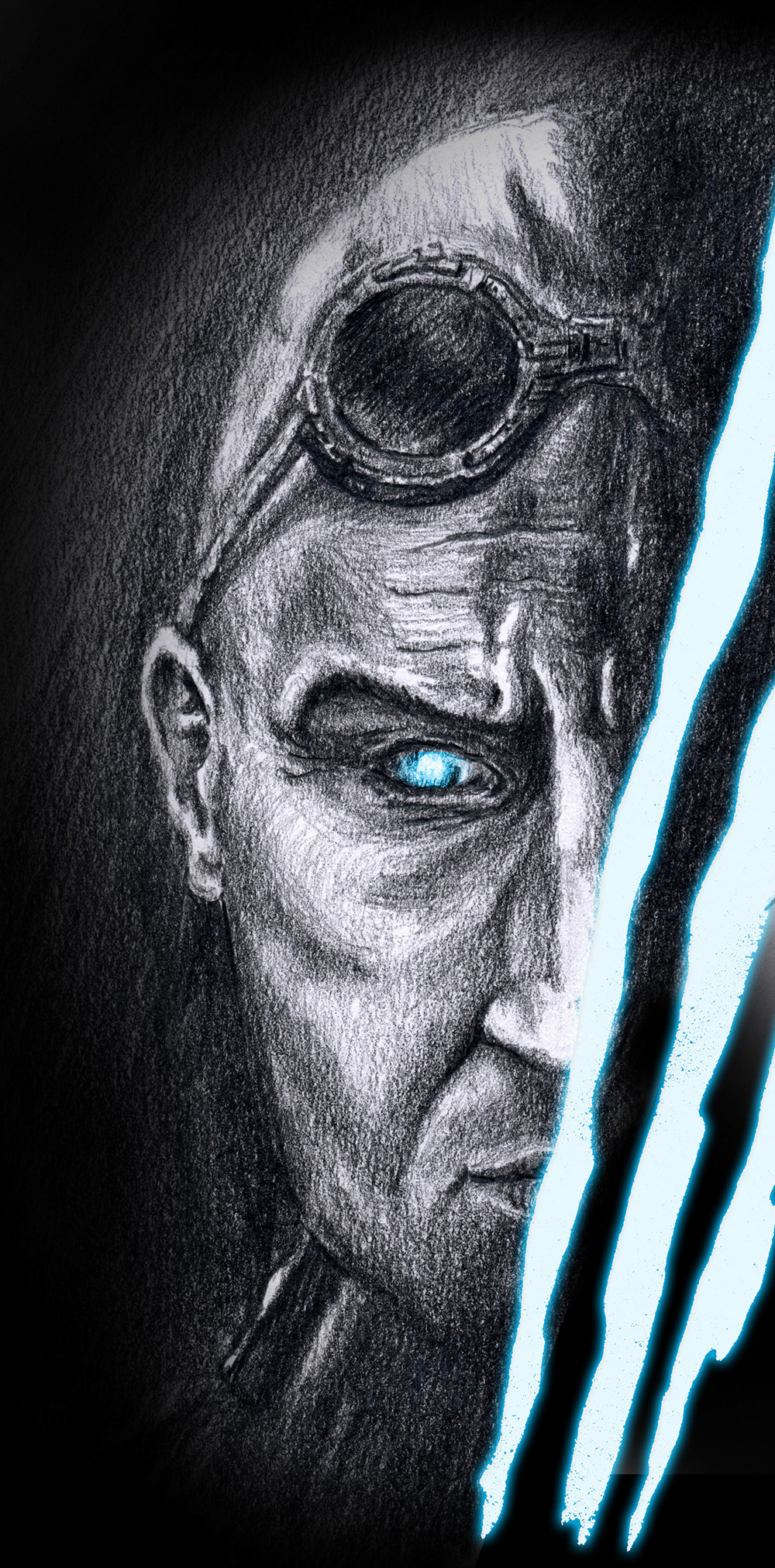 movie poster poster Riddick fan art challenge art hand-drawn