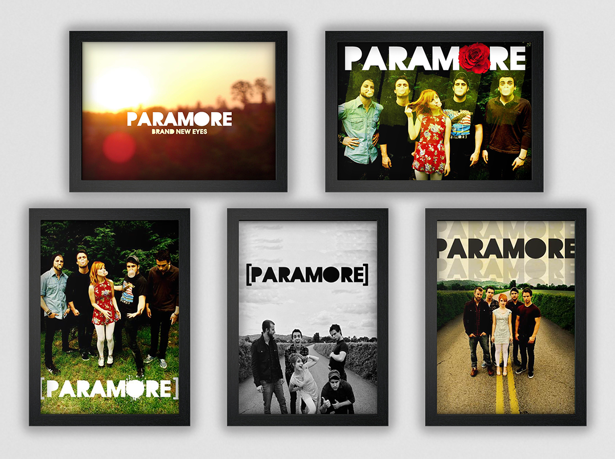 paramore brand new eyes Fueled by Ramen music band posters branding 
