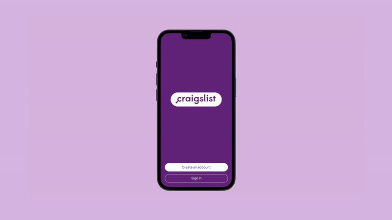 app redesign craigslist brand identity craigslist redesign UI/UX Figma user experience