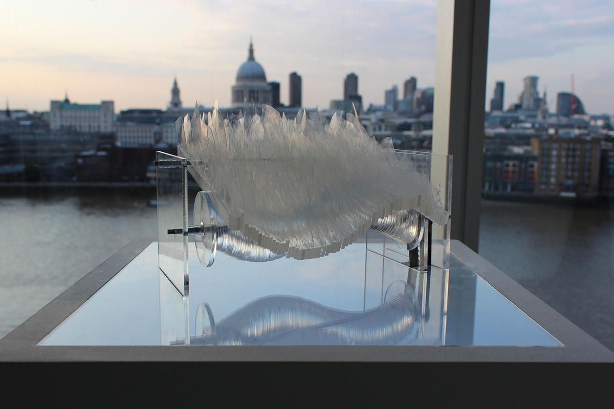 kinetic theo jansen sculpture sine mathematics handmade seyi floe glass tate modern RCA