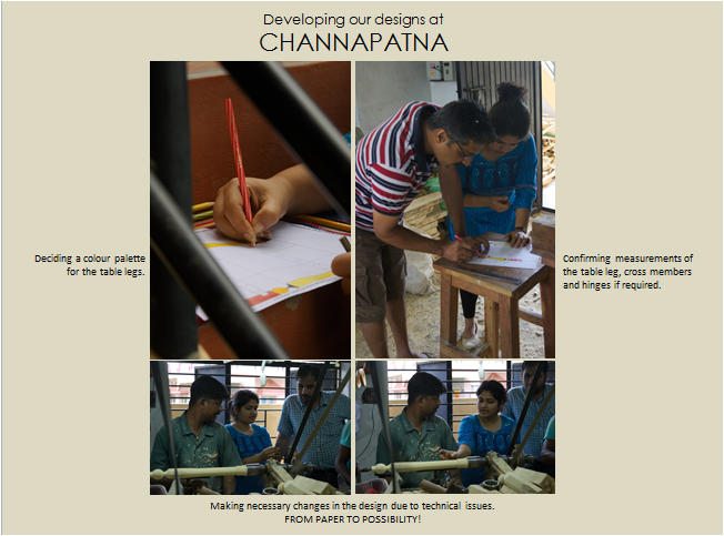 community channapatna craft Photo journalism prakash kriya Labour of Love photograph table detatchable drawings
