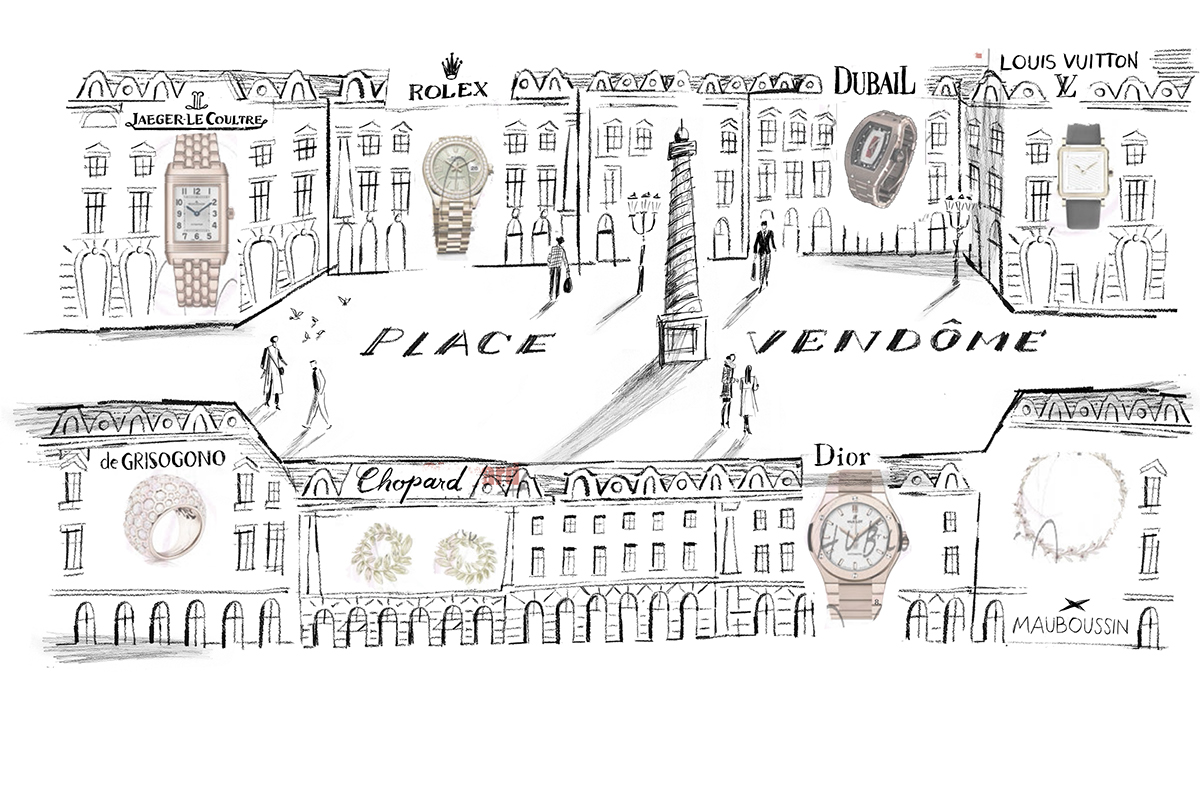 vogue fashion travel Paris france maps map b&w