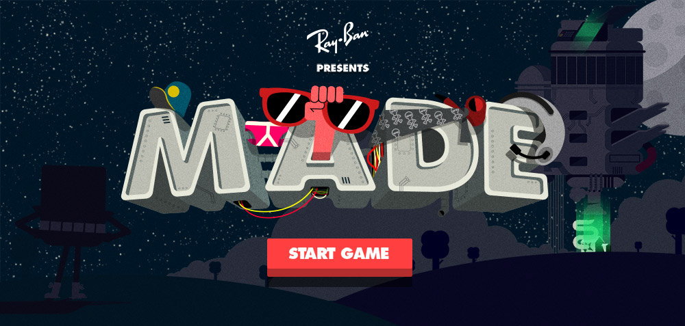 html5 phaser Pixie JS mobile Ray-ban game