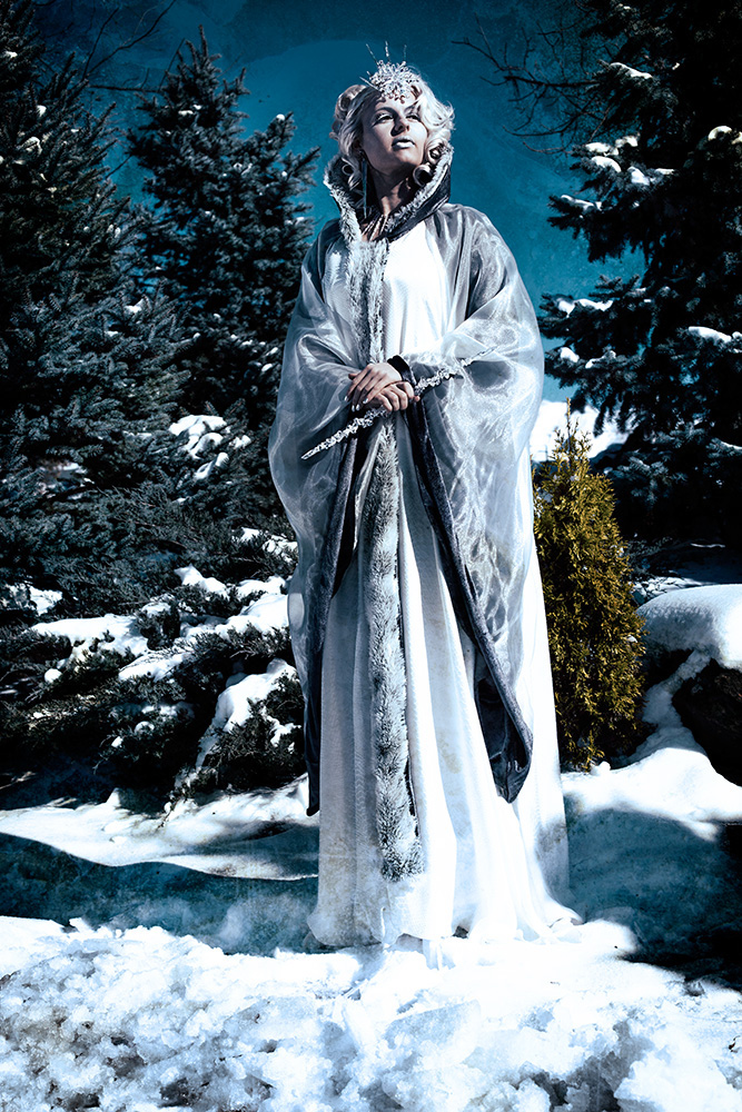fantasy ice snow Outdoor Fur queen witch