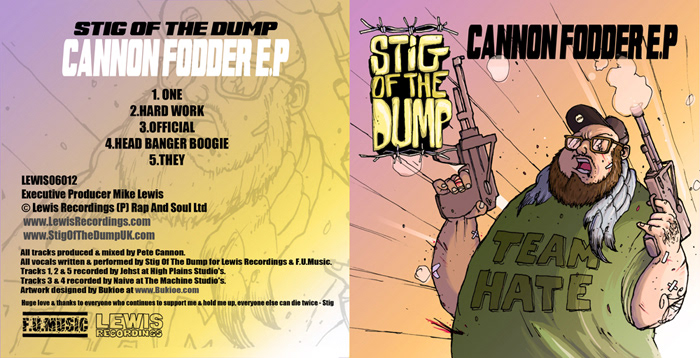 stig of the Dump album art Cannon fodder  uk hip hop Competition rap bukioe