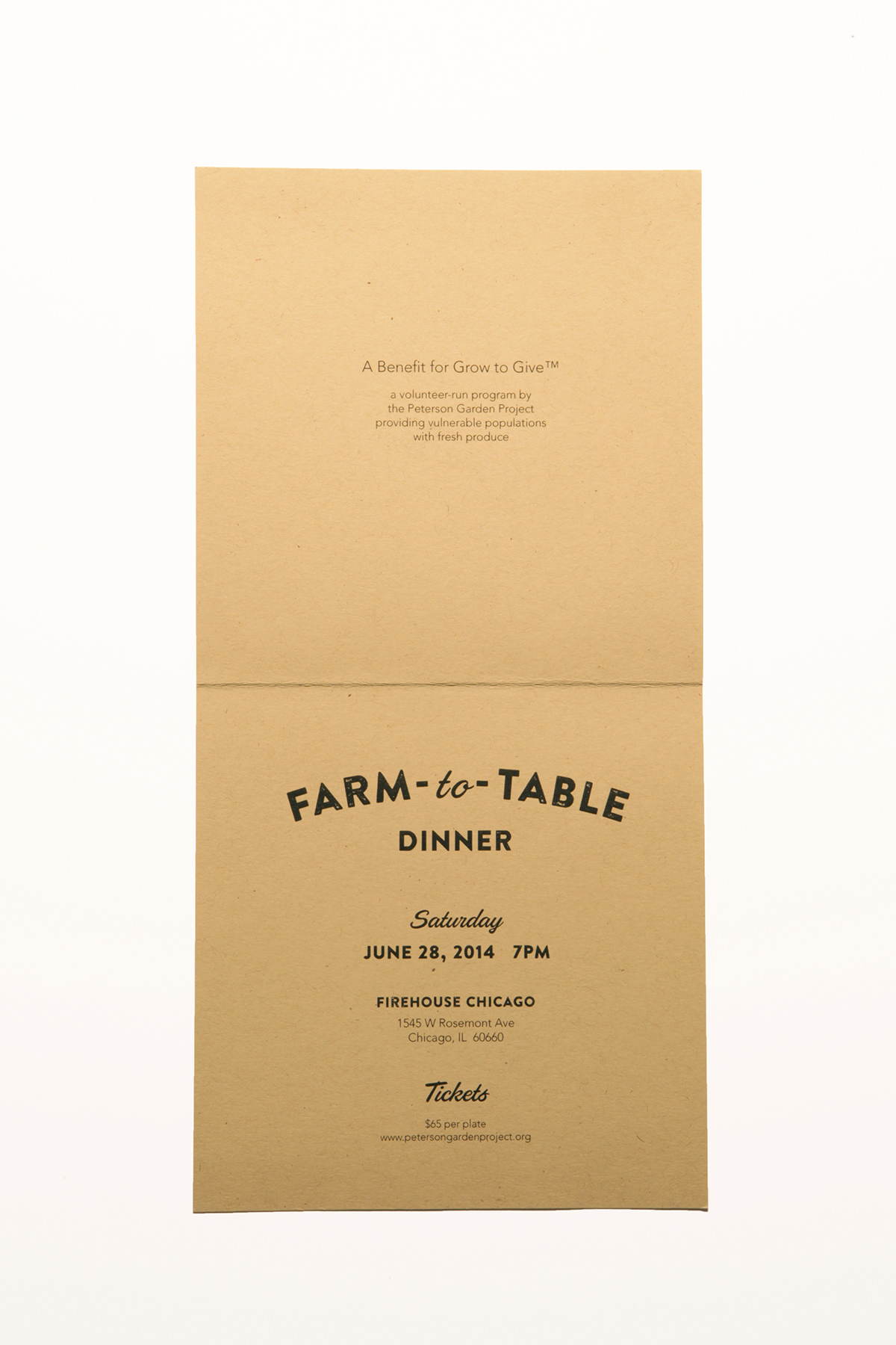 dinner Invitation farm-to-table print save the date
