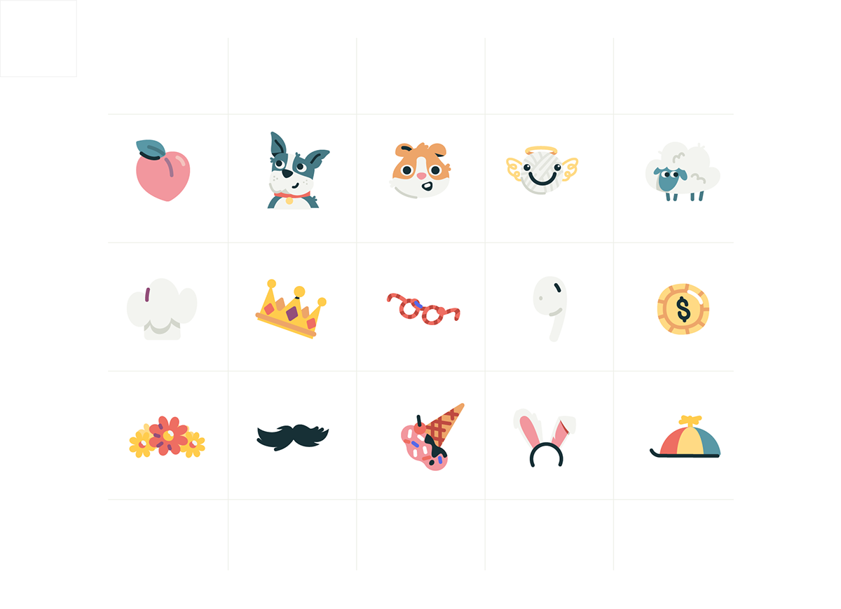 avatar cute Emoji flair hat icons silly