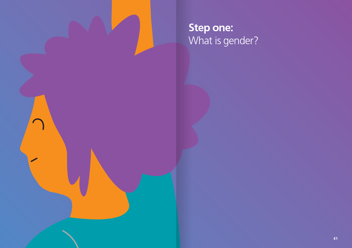 Gender Peer Education resource ILLUSTRATION  graphic design  charity Challenging Stereotypes