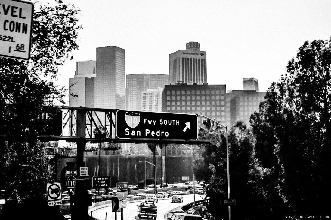Los Angeles downtown Travel road Street lifestyle noir et blanc FOCUSMOOD