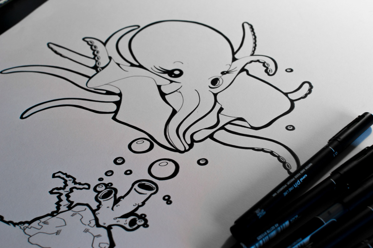 poulpe poupoupidou octopus marilyn monroe dessin humor humour fanart Fan Art tentacle