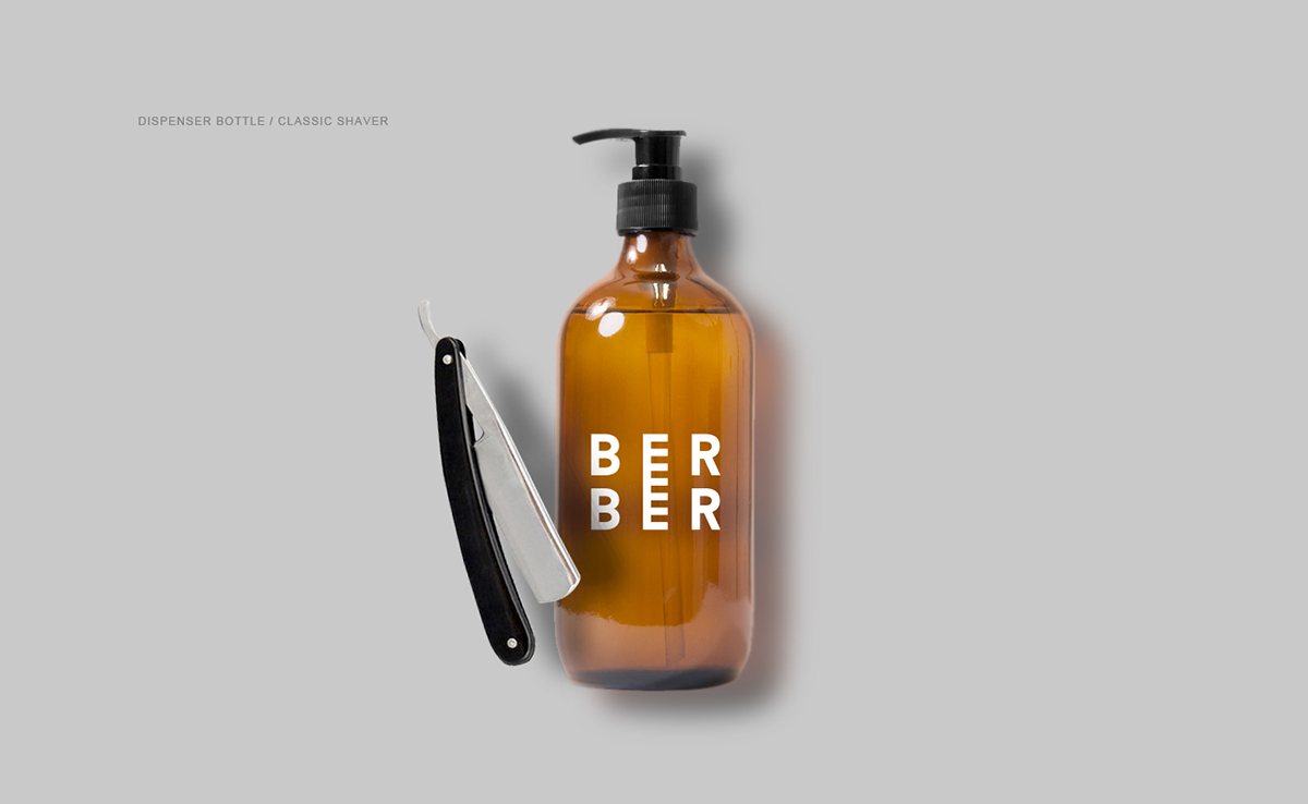 CI graphic design logo Guide barber shop barbershop brand Mockup