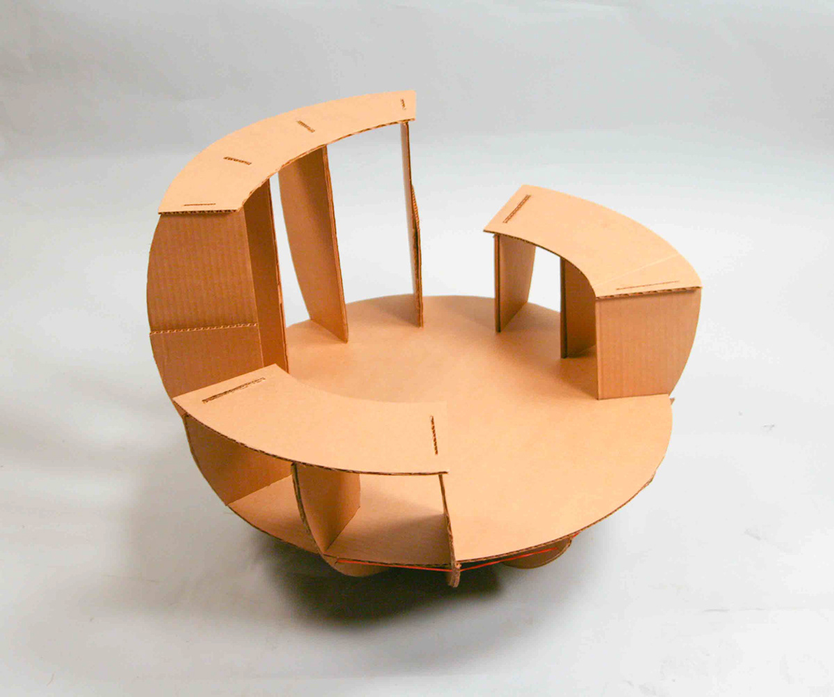 toy  Play  childs chair  cardboard chair  Jules Goguely  RISD ID