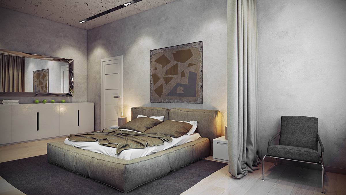 archicgi PHOTOREALISTIC VISUALIZATION Interior design models 3D rendering bedroom