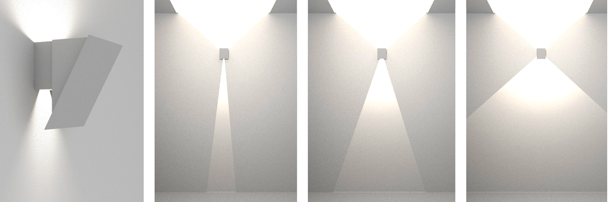 Interior Fixture light White steel lighting room Beedroom  clean Indirect home e27 light fixture