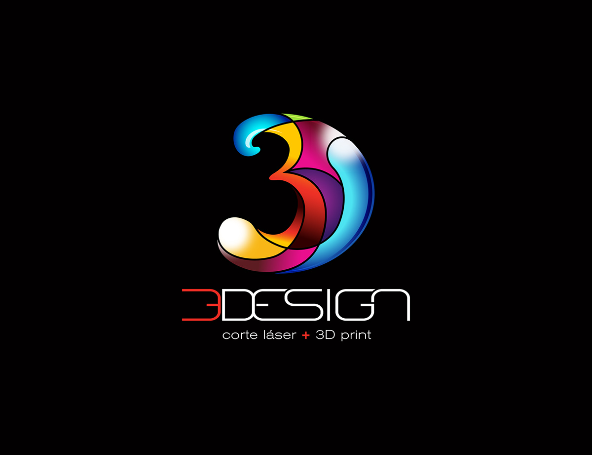3D logo brands colors pantone sketch draw