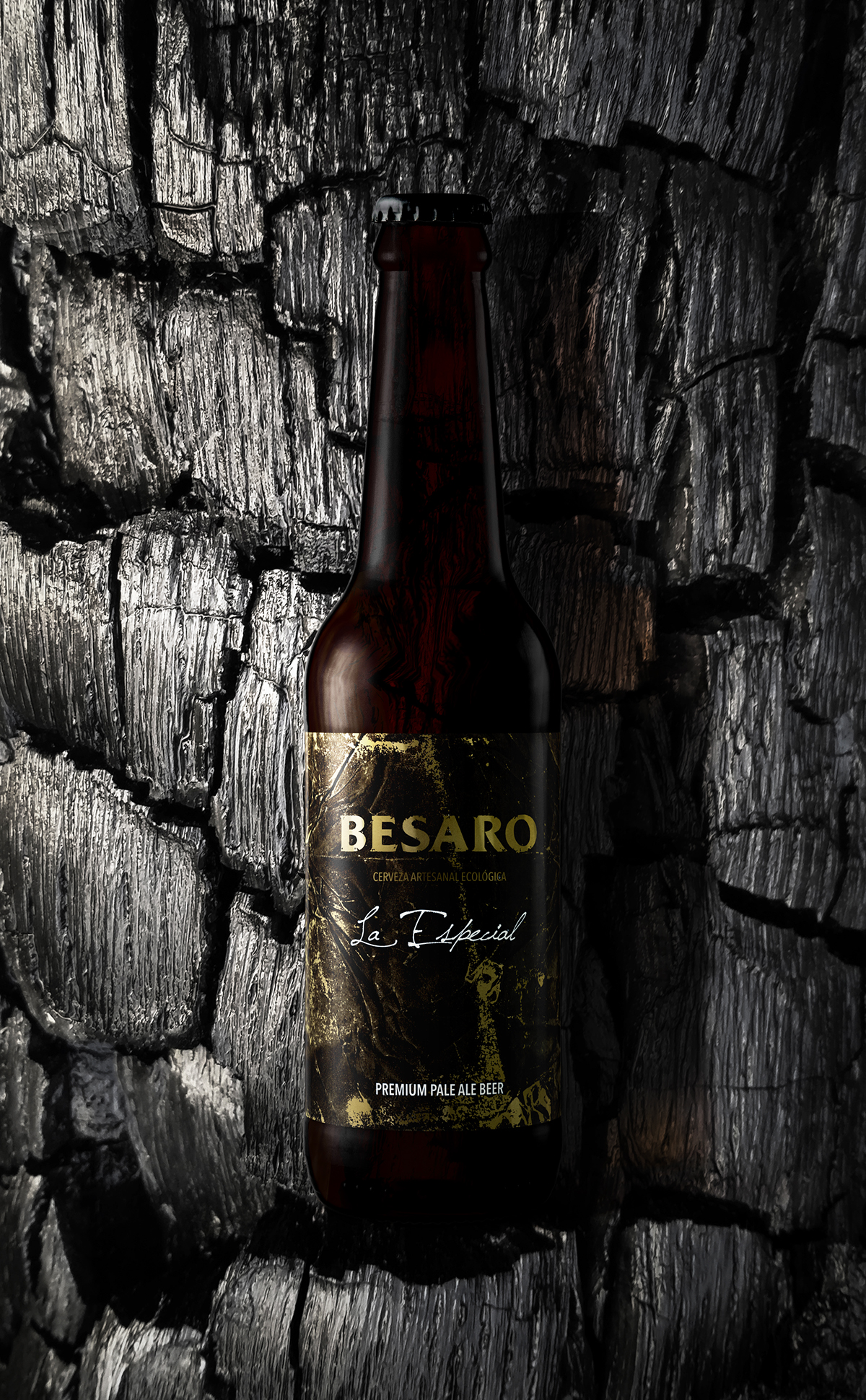 Packaging beer cerveza paper burn fire diseño etiqueta