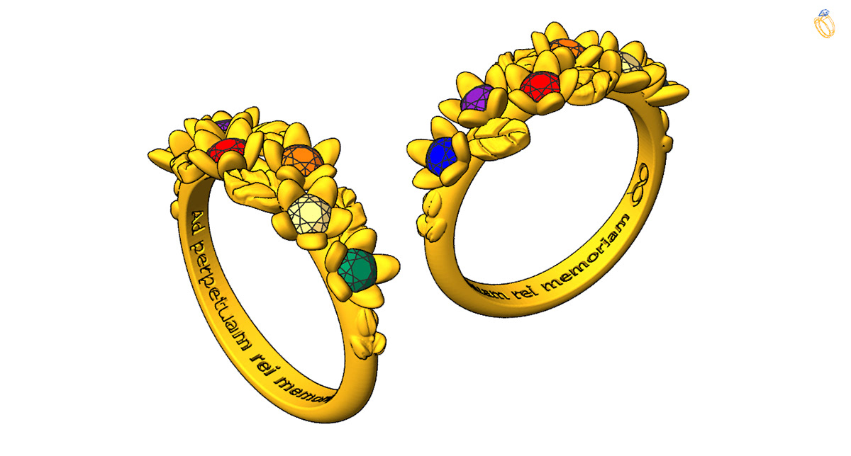 engagement engagement ring rainbow sapphire