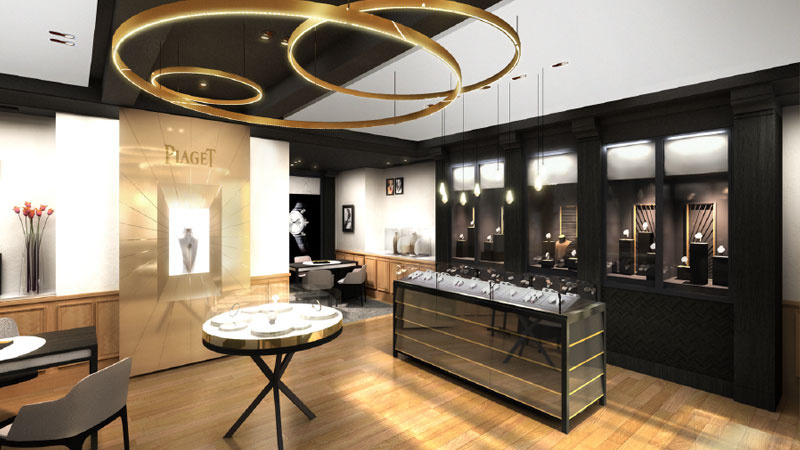 piaget Suisse Display Piaget Boutiques in Shanghai - Luxury Watches
