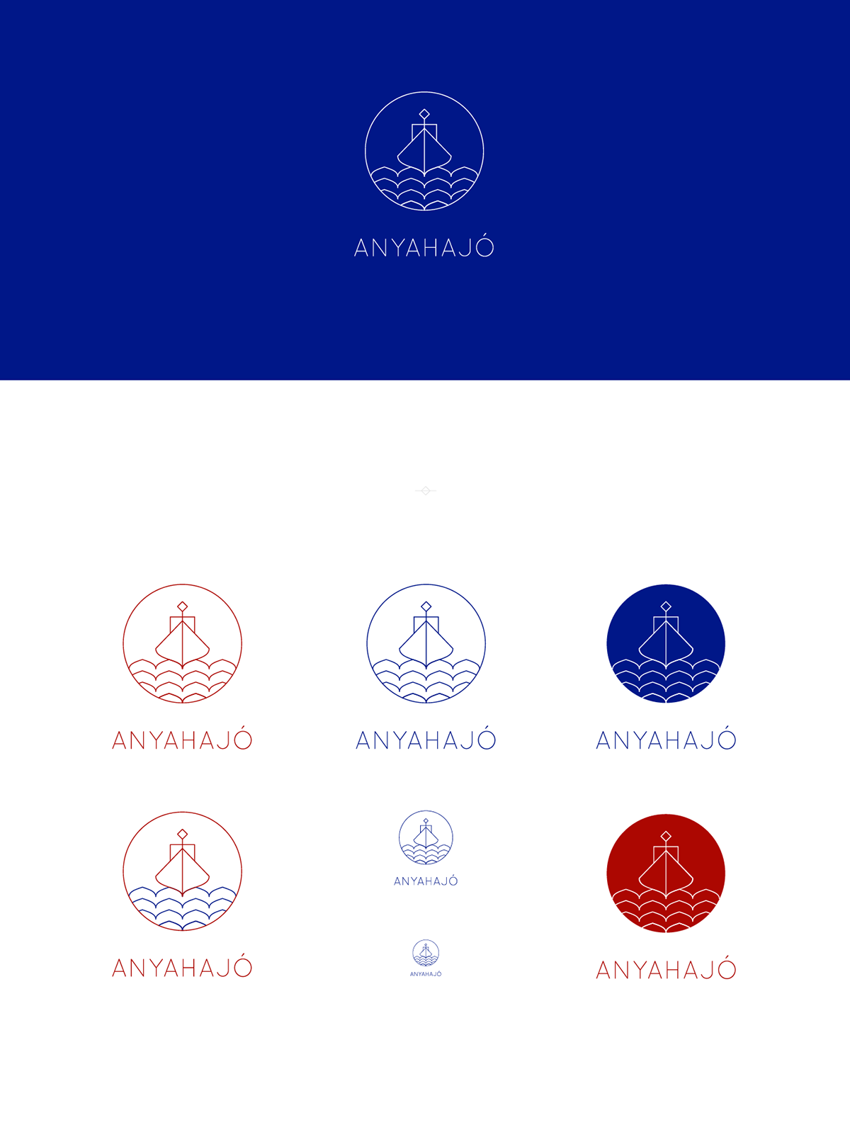 mothership mother ship logodesign logo budapest hungary blue anchor Competition Tender