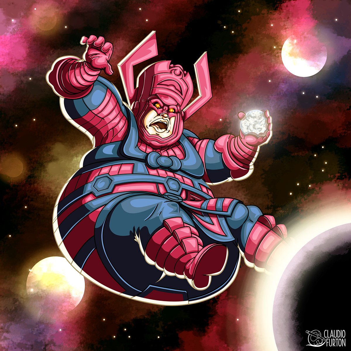 Avengers Character design  comics fanart Galactus gordo hq ILLUSTRATION  marvel Plus size