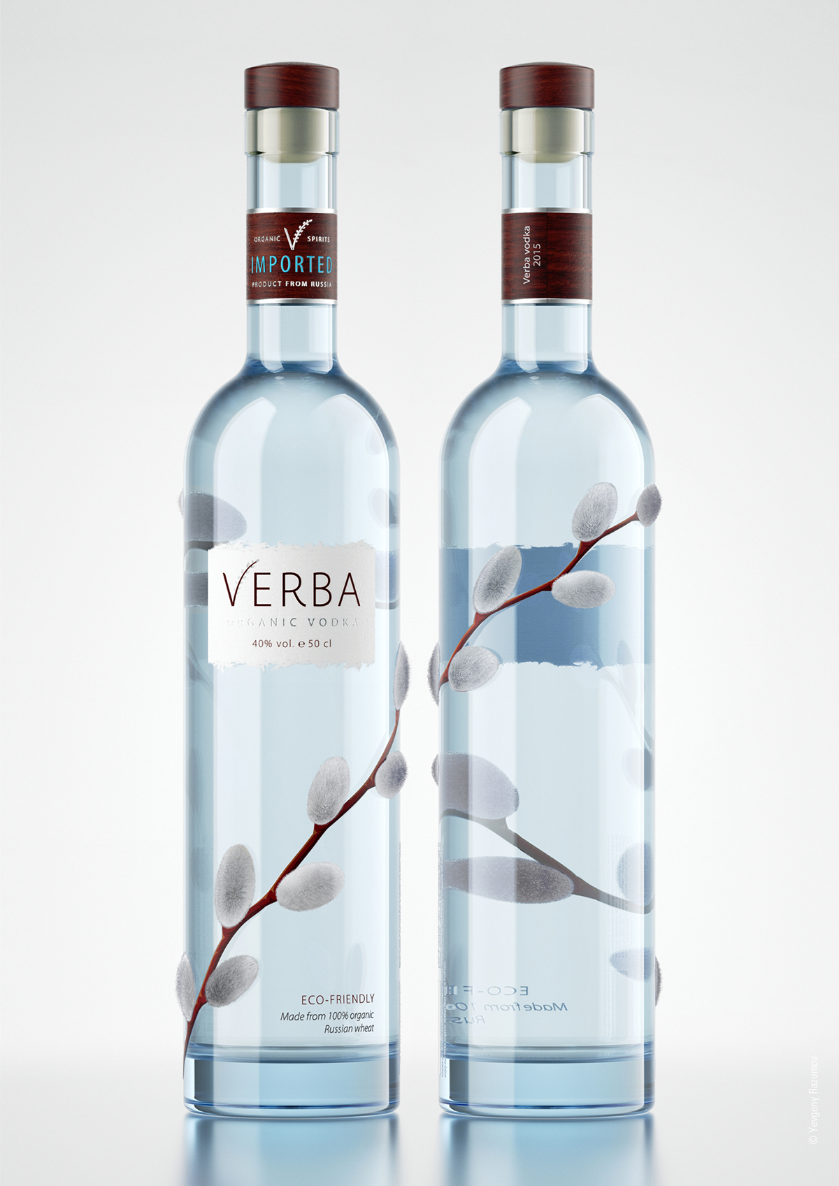 verba Vodka concept flocking handmade Technology eco-friendly organic