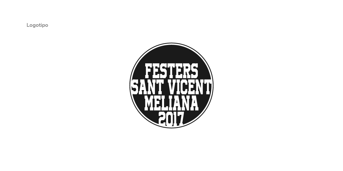 Logotipo identidad branding  fiestas Meliana panfleto publicidad editorial diseñografico proyecto