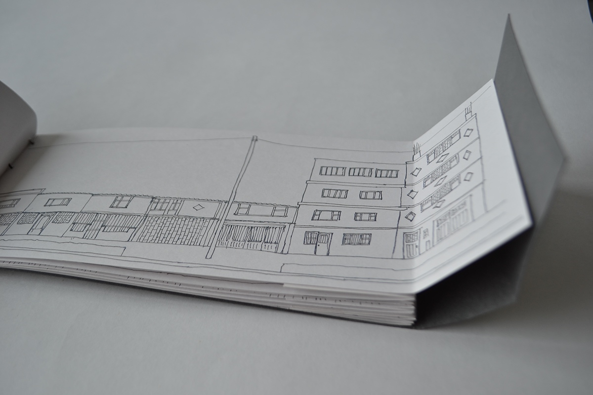 bogota Plegable Foldable sketch Architectural Sketch ciudad city