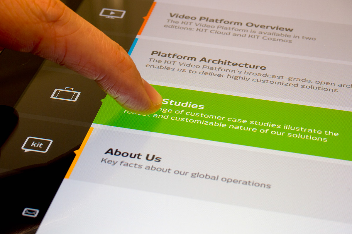 kit digital  user interface user experience UI ux information design iPad app