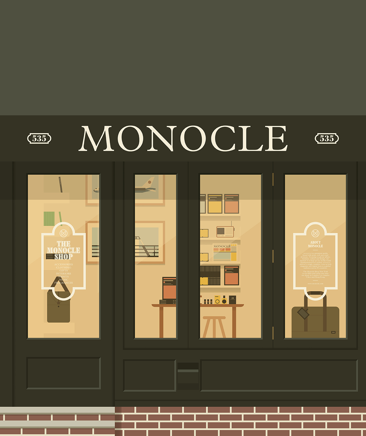 Monocle the monocle shop London New York Toronto Hong Kong