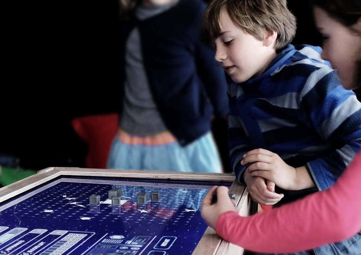 interactive tabletop digital physical game