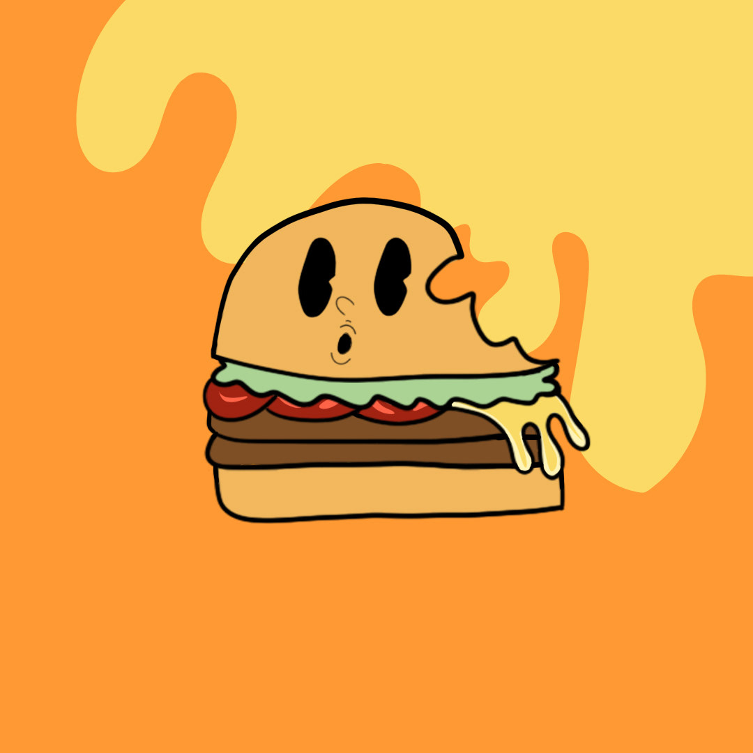 burger design Fast food flyer ILLUSTRATION  Social media post visual identity