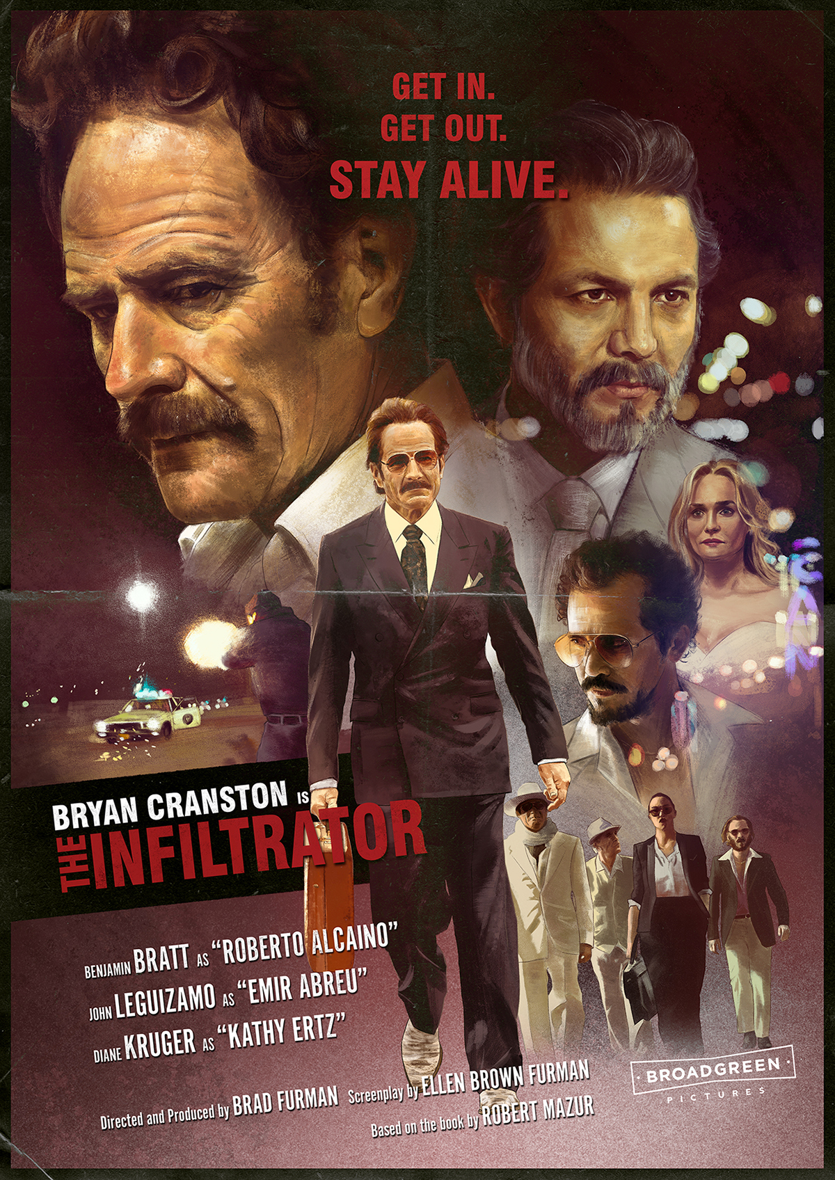 The Infiltrator warner bros alternative movie poster brad Furman Bryan Cranston Infiltrator