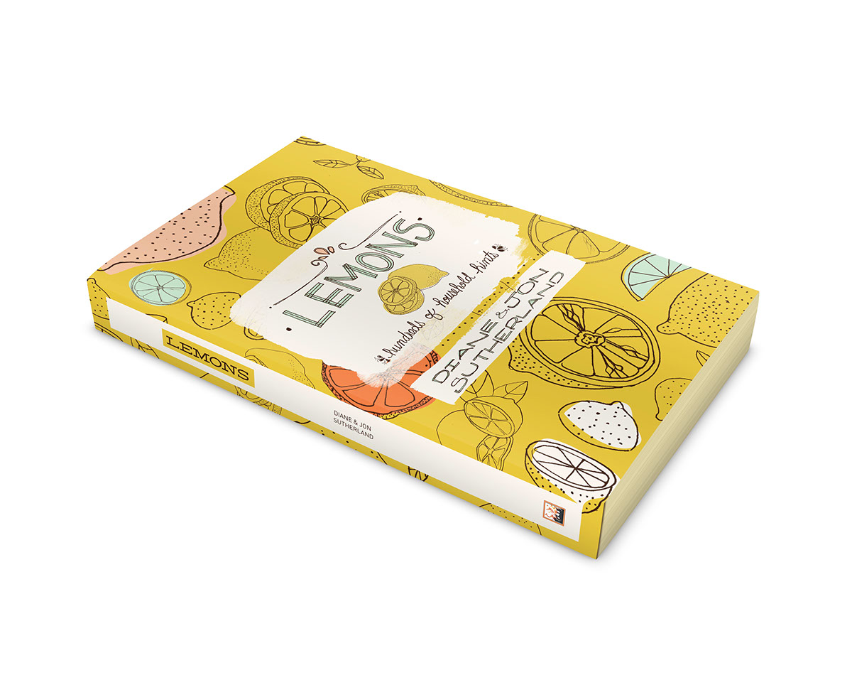 lemons  book design illustrations HAND LETTERING book design