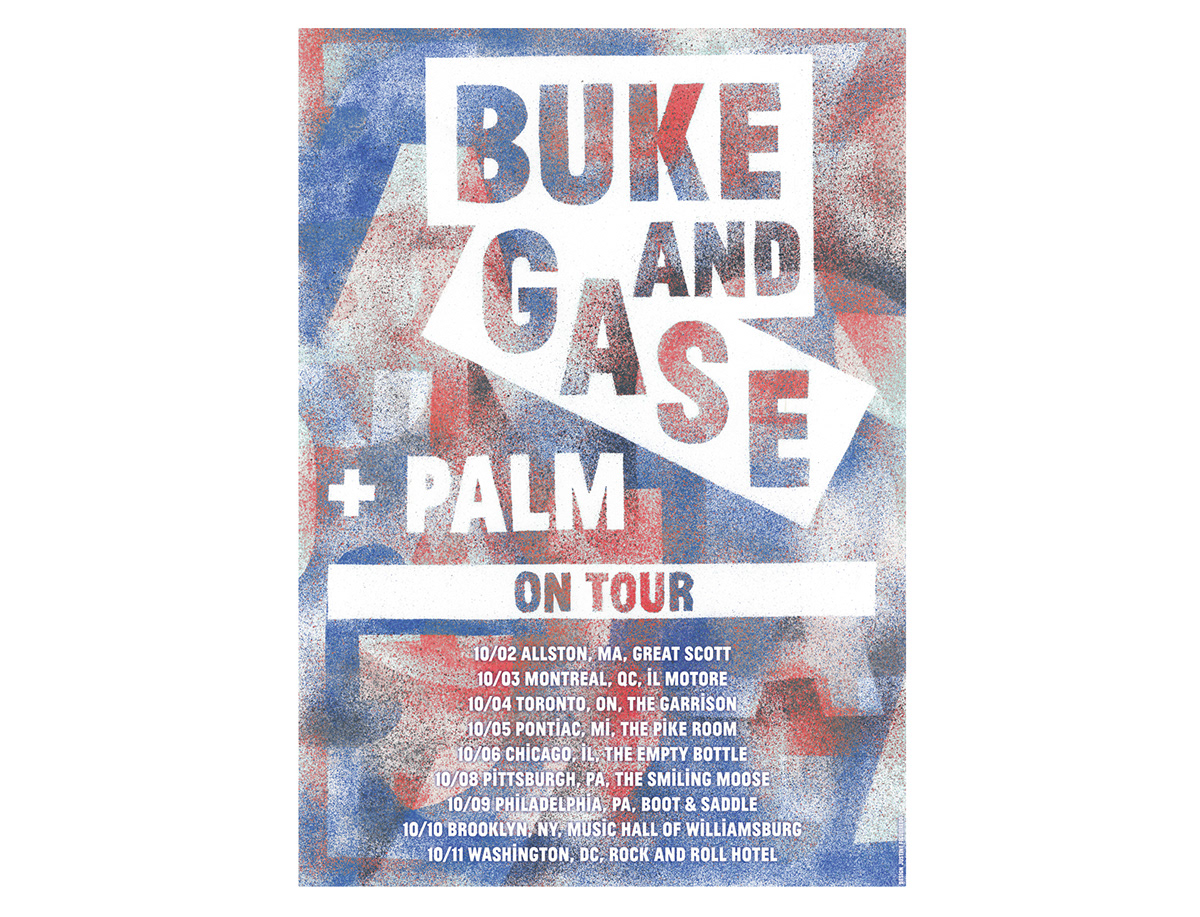 gig poster On Tour buke and gase palm live Show gig poster Generic Poster Tour Poster