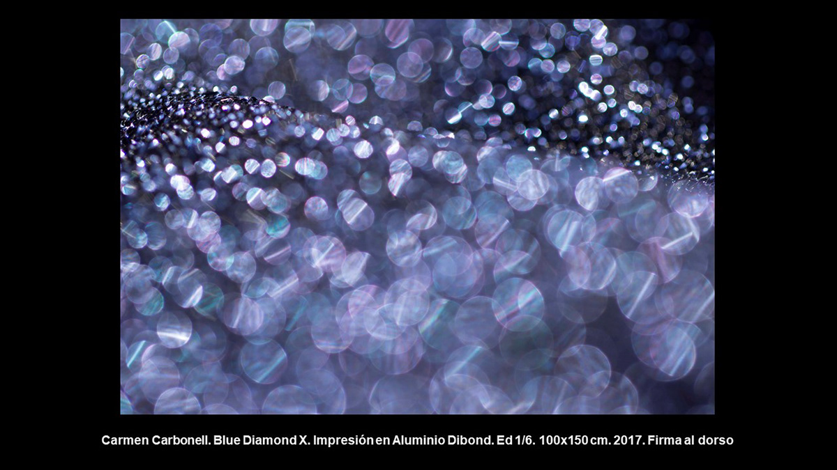 diamonds blue sparkly textures Carmen Carbonell