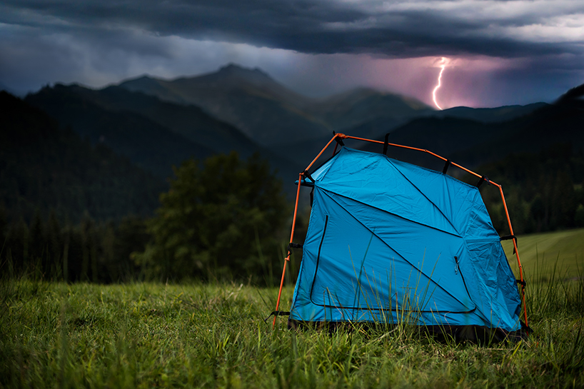 tent Outdoor lightning shelter bolt thunderstorm storm camping camp mountains thunderbolt design industrialdesign ID