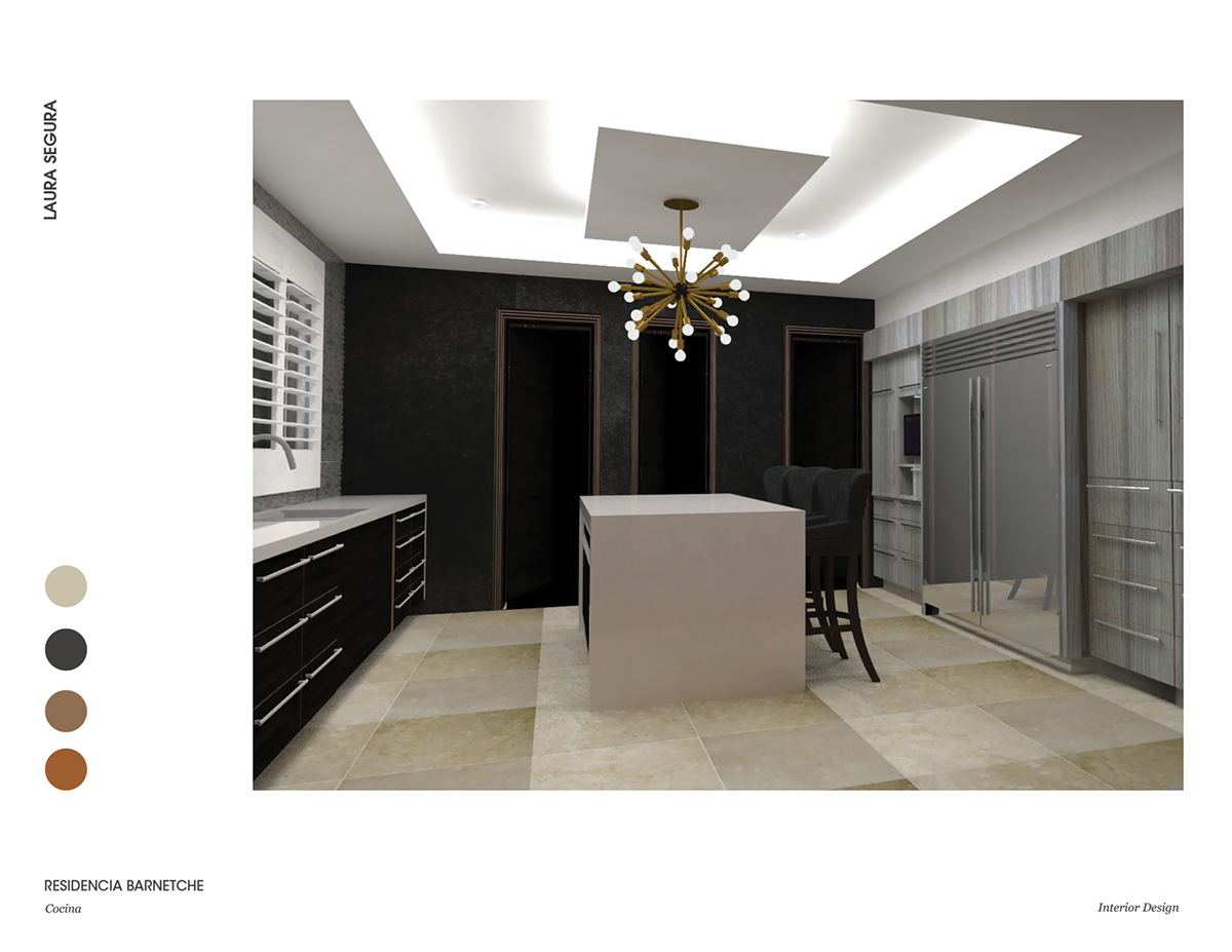Diseño de Interiores Plafones bar cocina residência