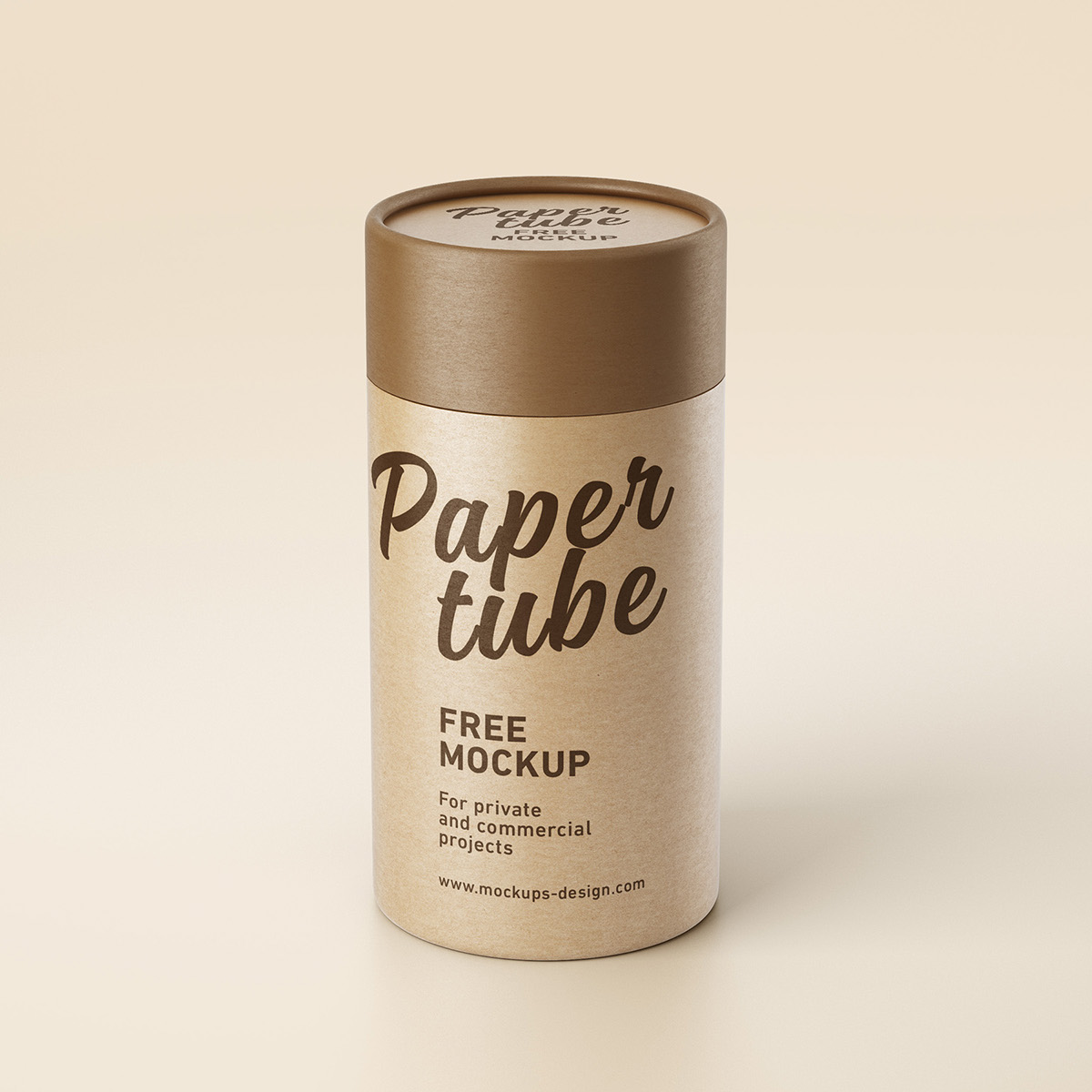 Free paper tube mockup on Behance
