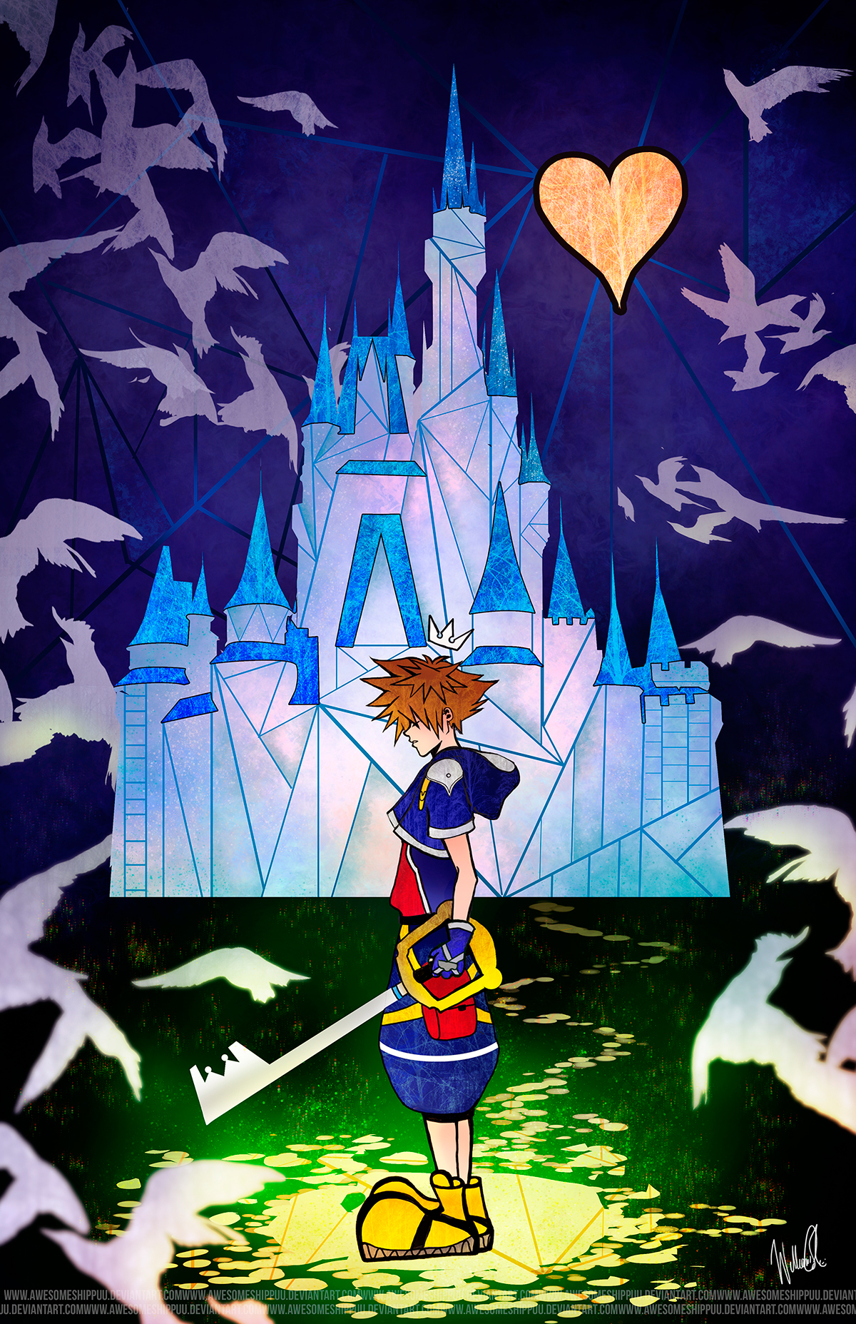 Processo de Pintura Digital - Fanart do Pateta - Kingdom Hearts